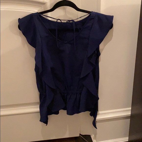 Central Park West blouse; Navy Blue - Picture 2 of 2